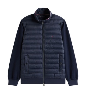 Hybrid Quilted Bomber Jacket