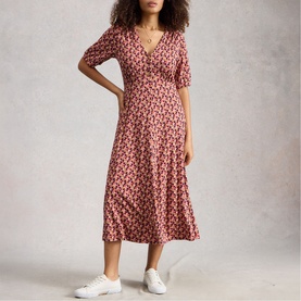 Megan Heart Flared Dress