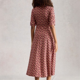 Megan Heart Flared Dress
