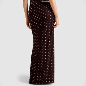 Mimi Polka Dot Flared Skirt