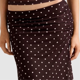 Mimi Polka Dot Flared Skirt
