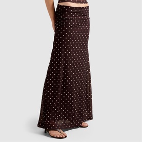 Mimi Polka Dot Flared Skirt