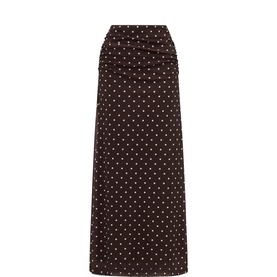 Mimi Polka Dot Flared Skirt