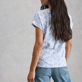 Nelly Printed Notch T-Shirt