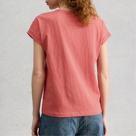 Nelly Solid Notch T-Shirt