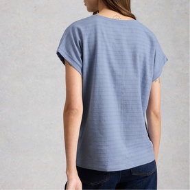 Nelly Notch Textured T-Shirt
