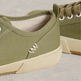 Pippa Canvas Lace Up Trainers