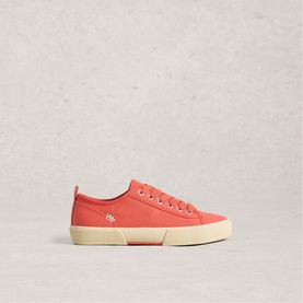 Pippa Canvas Lace Up Trainers