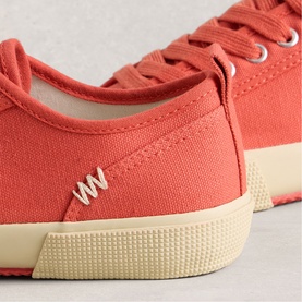 Pippa Canvas Lace Up Trainers