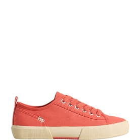 Pippa Canvas Lace Up Trainers