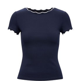 Rebecca Scallop Trim T-Shirt