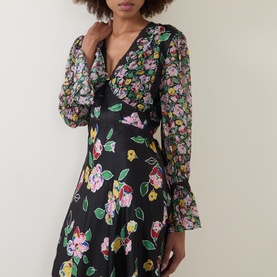 Arlena Mix Pattern Dress