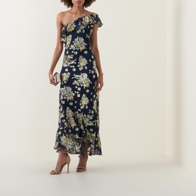 Leon One Shoulder Floral Dress