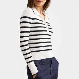 Sasha Stripe Polo Shirt
