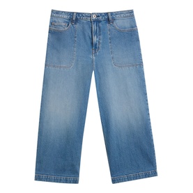 Tia Wide Leg Cropped Jeans