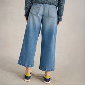 Tia Wide Leg Cropped Jeans