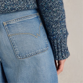 Tia Wide Leg Cropped Jeans