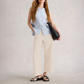 Tia Wide Leg Cropped Jeans