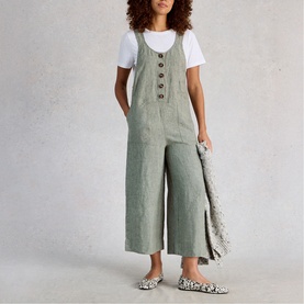 Viola Linen Dungarees