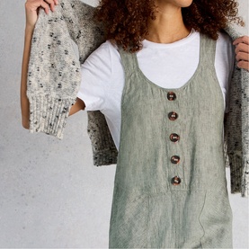 Viola Linen Dungarees