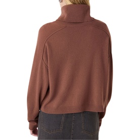 Cowl Turtleneck Wool Sweater