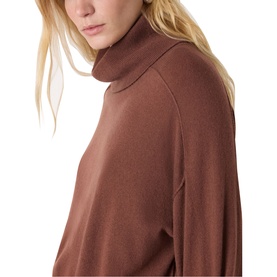 Cowl Turtleneck Wool Sweater