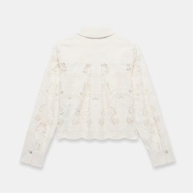Crochet Palm Cropped Shirt
