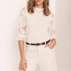 Crochet Sleeve Sweater