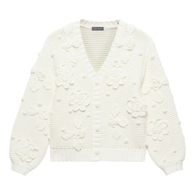Flower Knit Cardigan