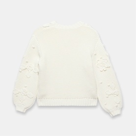 Flower Knit Cardigan