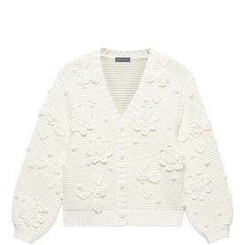 Flower Knit Cardigan