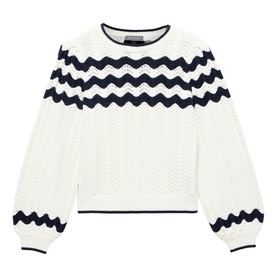 Striped Bow Back Sweater