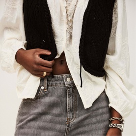 Yusc Oversized Wide Leg Jeans