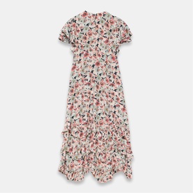 Floral Tiered Flared Dress