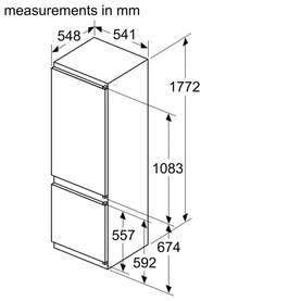 Built-in Fridge-Freezer Combination