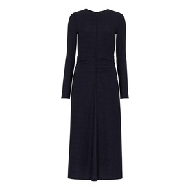 Textured Jersey Ruched Dress