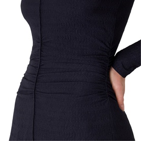 Textured Jersey Ruched Dress