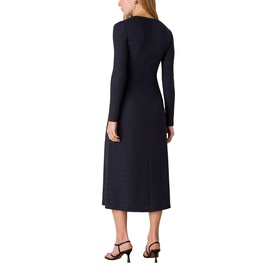 Textured Jersey Ruched Dress
