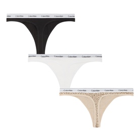 Three-Pack Icon Logo Thongs