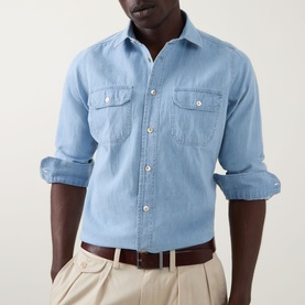 Patch Pocket Denim Shirt