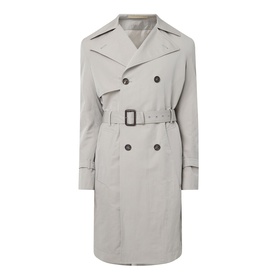 Double-Breasted Belted Trench Coat