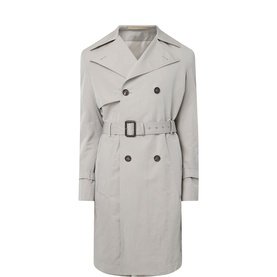 Double-Breasted Belted Trench Coat