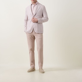 Stripe Single-Breasted Blazer
