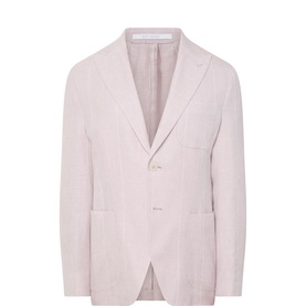 Stripe Single-Breasted Blazer