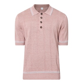 Tipped Knit Polo Shirt