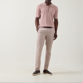 Tipped Knit Polo Shirt