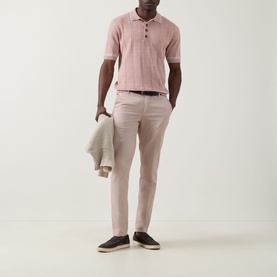 Tipped Knit Polo Shirt