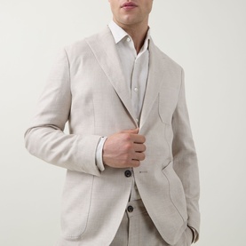 Patch Pocket Single-Breasted Blazer