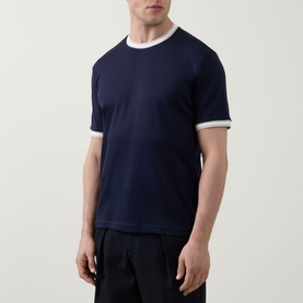 Stripe-Trim T-Shirt