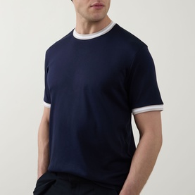 Stripe-Trim T-Shirt